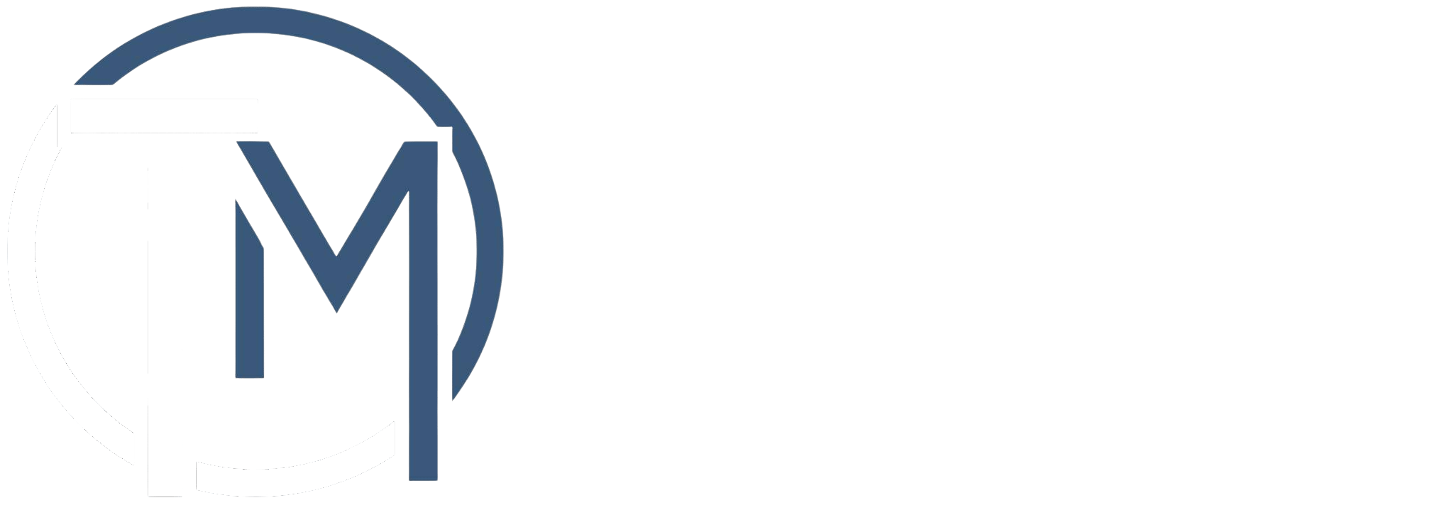 TM Exterior Solutions Transparent Logo White
